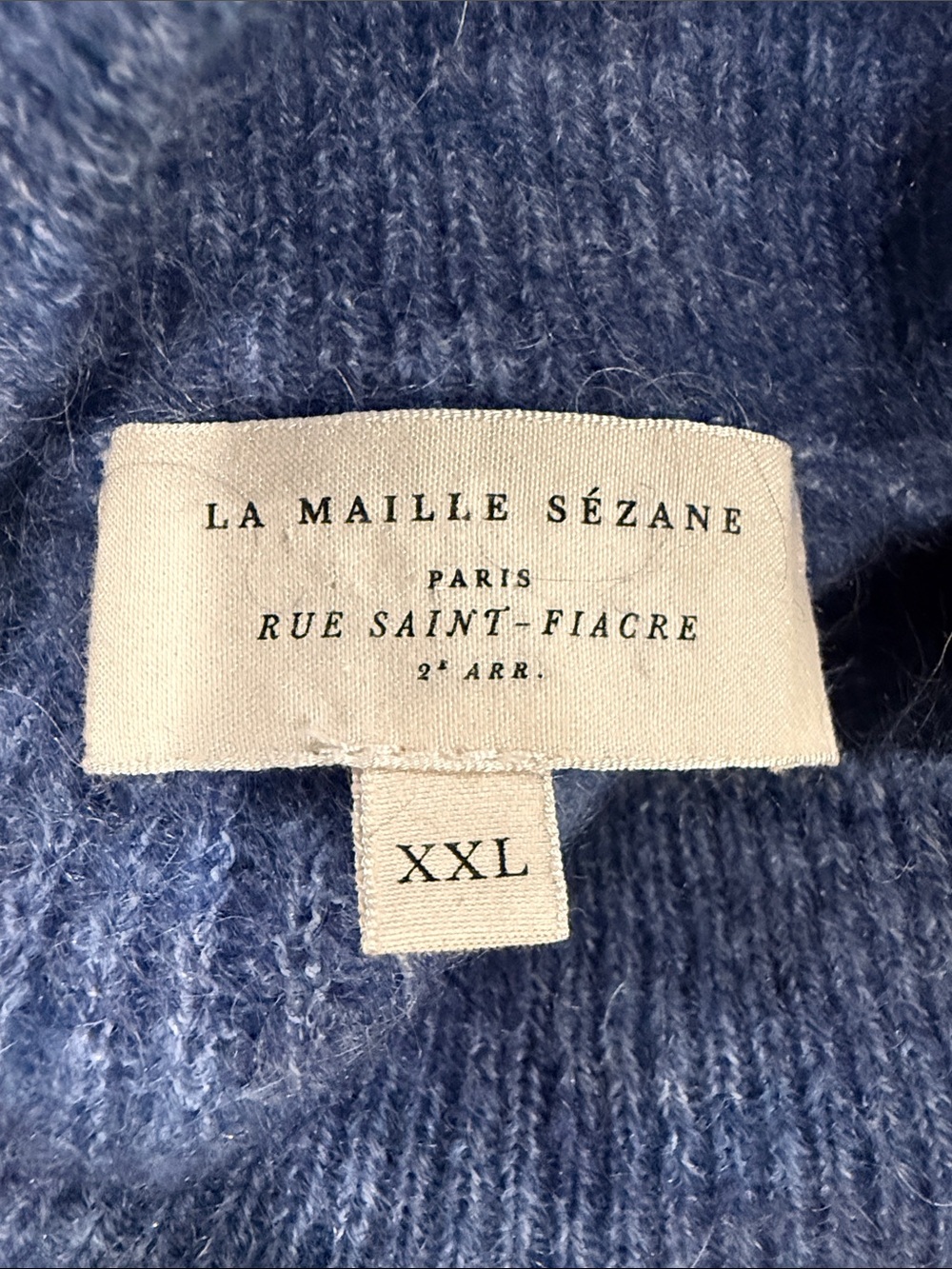 Sezane Trudy Jumper Vintage Blue - Size XXL - Picture 3 of 4